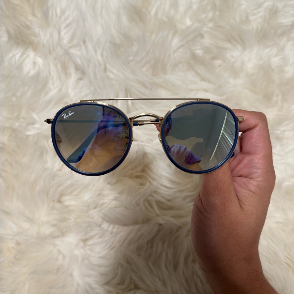 Ray-Ban Blue Round Bridge Sunglasses